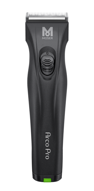 MOSER ARCO PRO ANIMAL HAIR TRIMMER WITH REPLACEMENT BATTERY FOR THE FULL SHEAR OF MEDIUM SIZE DOGS AND CATS AND ALL DETAIL WORK 1876 0060